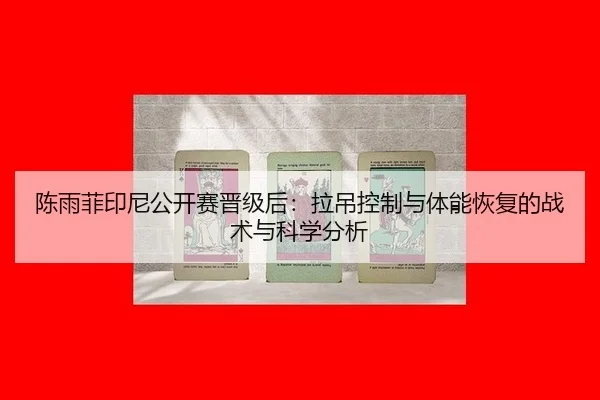 陈雨菲印尼公开赛晋级后：拉吊控制与体能恢复的战术与科学分析